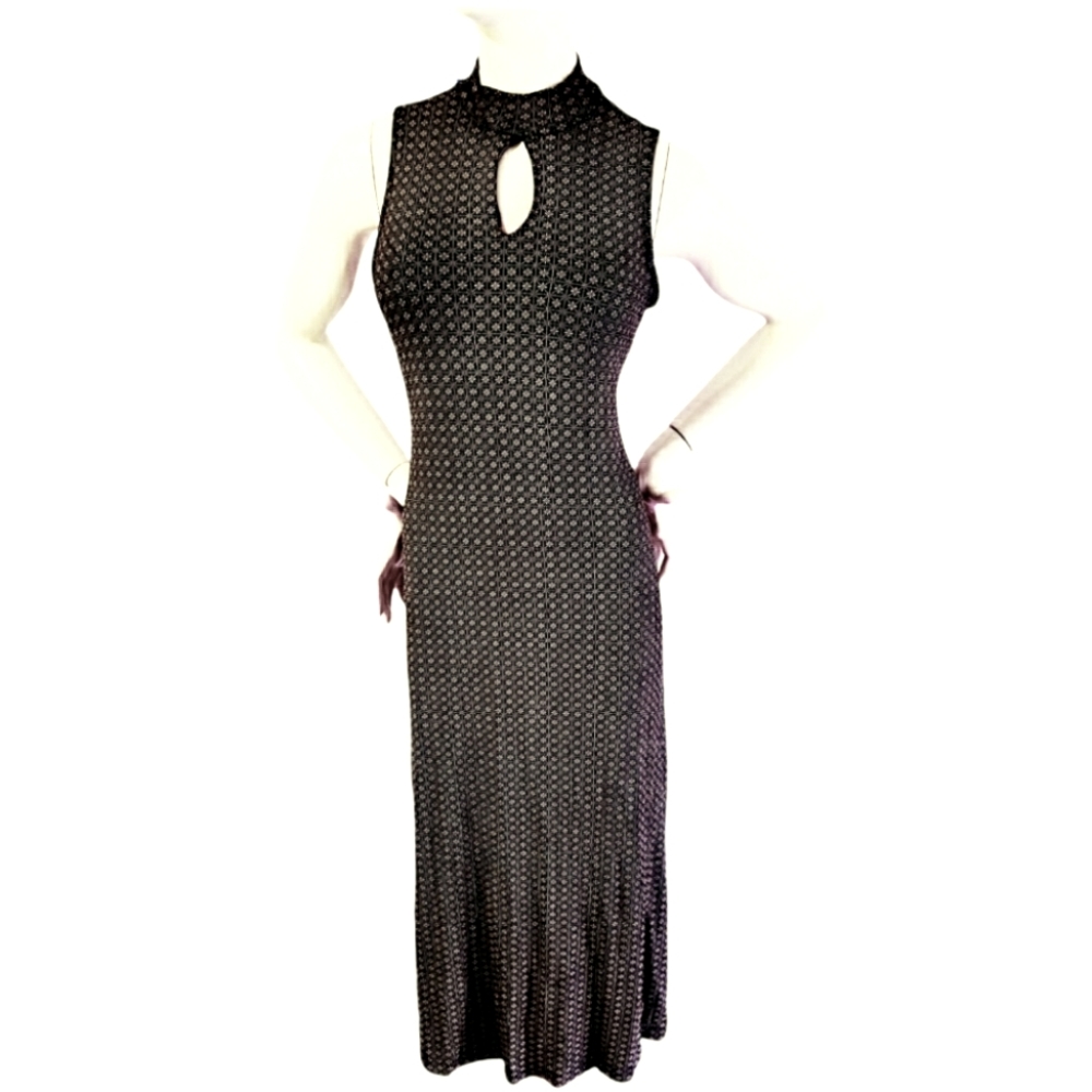 Ronni Nicole by Quida Mandarin Printed Maxi Dress Size MP
